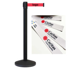 ЛТМ02 стойка с лентой с логотипом 2.5м